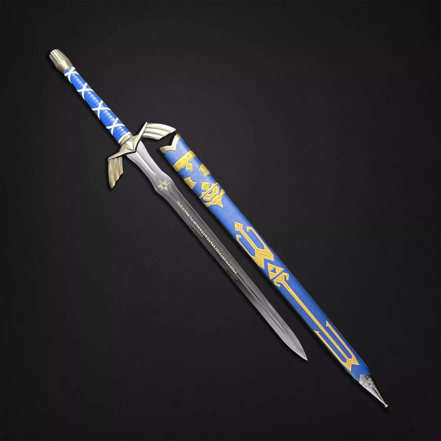 Full-size 49-inch Master Sword collectible with faux leather-wrapped handle Full-size 49-inch Master Sword collectible with faux leather-wrapped handle