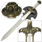 Detailed Conan sword prop for cosplay, display, and collector armories