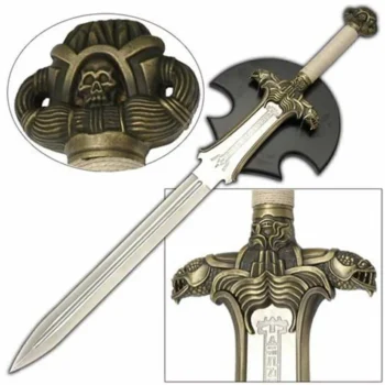 Detailed Conan sword prop for cosplay, display, and collector armories