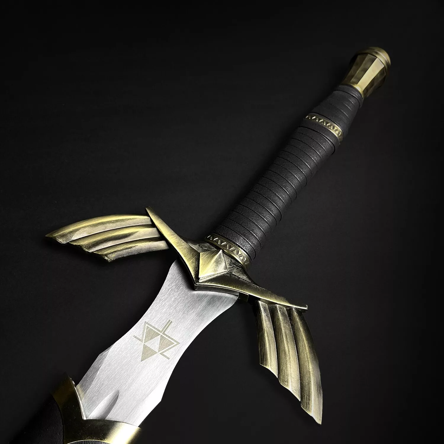 Legend of Zelda Master Sword black variant for cosplay, display, and collector showcases Legend of Zelda Master Sword black variant for cosplay, display, and collector showcases